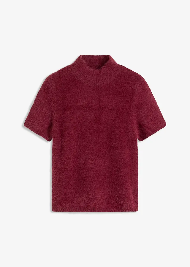 Trui met verengaren, Kleur: esdoornrood