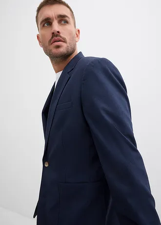 Alap zakó, Regular Fit • sötétkék melírozott • bonprix áruház