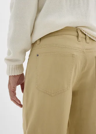 Relaxed Fit twill nadrág elasztikus derékpánttal • zöldesbézs • bonprix áruház
