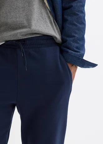 Joggingové kalhoty z čisté organické bavlny, Regular Fit • tmavě modrá • bonprix obchod
