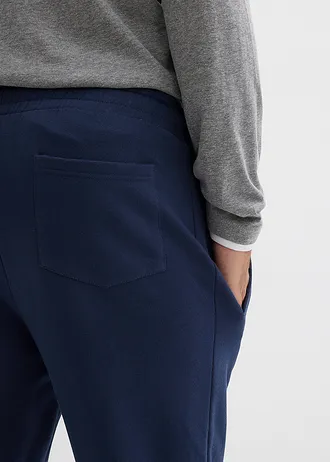 Joggingové kalhoty z čisté organické bavlny, Regular Fit • tmavě modrá • bonprix obchod