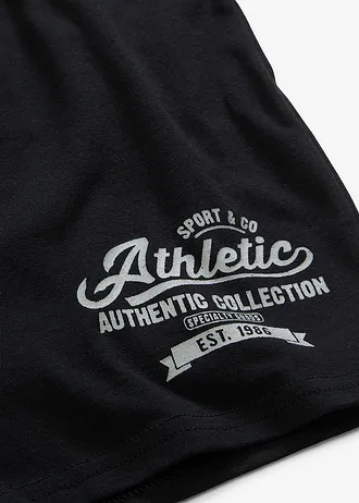 Přiléhavé boxerky s měkkou bavlnou (3 ks v balení) • černá s potiskem • bonprix obchod