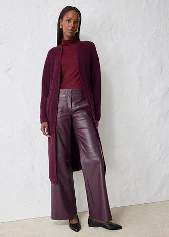 Manteau en maille • bordeaux • Boutique bonprix