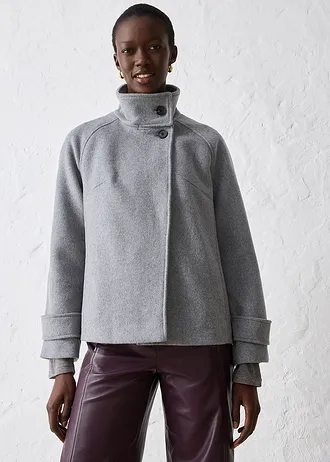 Veste douce • gris chiné • Boutique bonprix