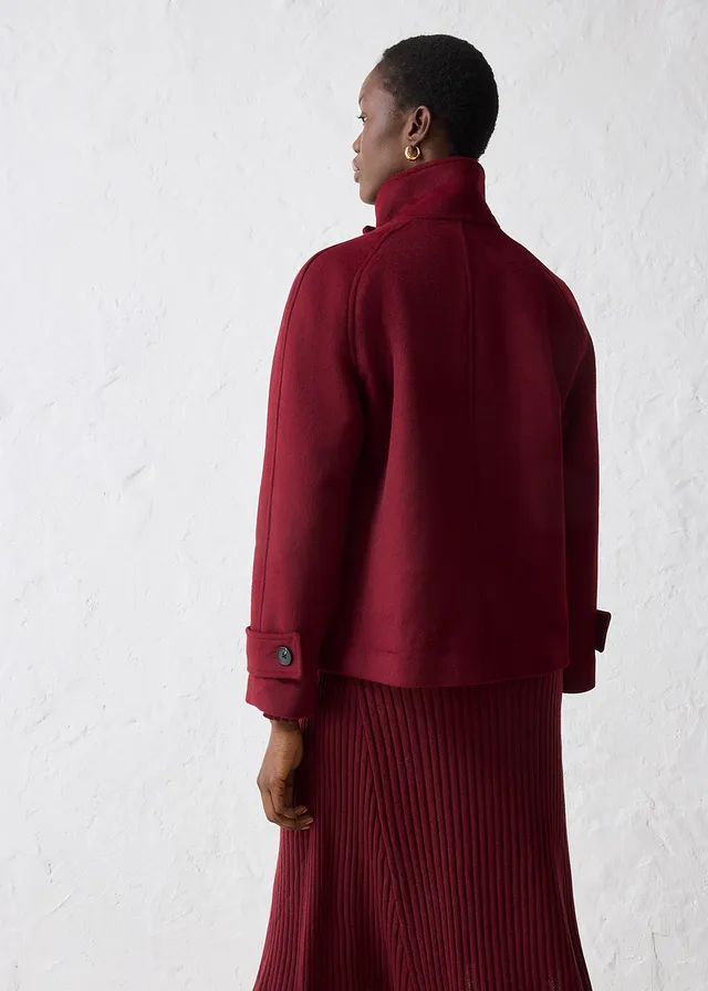 Jas met wol, Kleur: esdoornrood