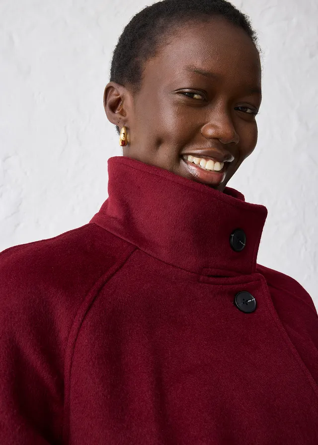 Jas met wol, Kleur: esdoornrood