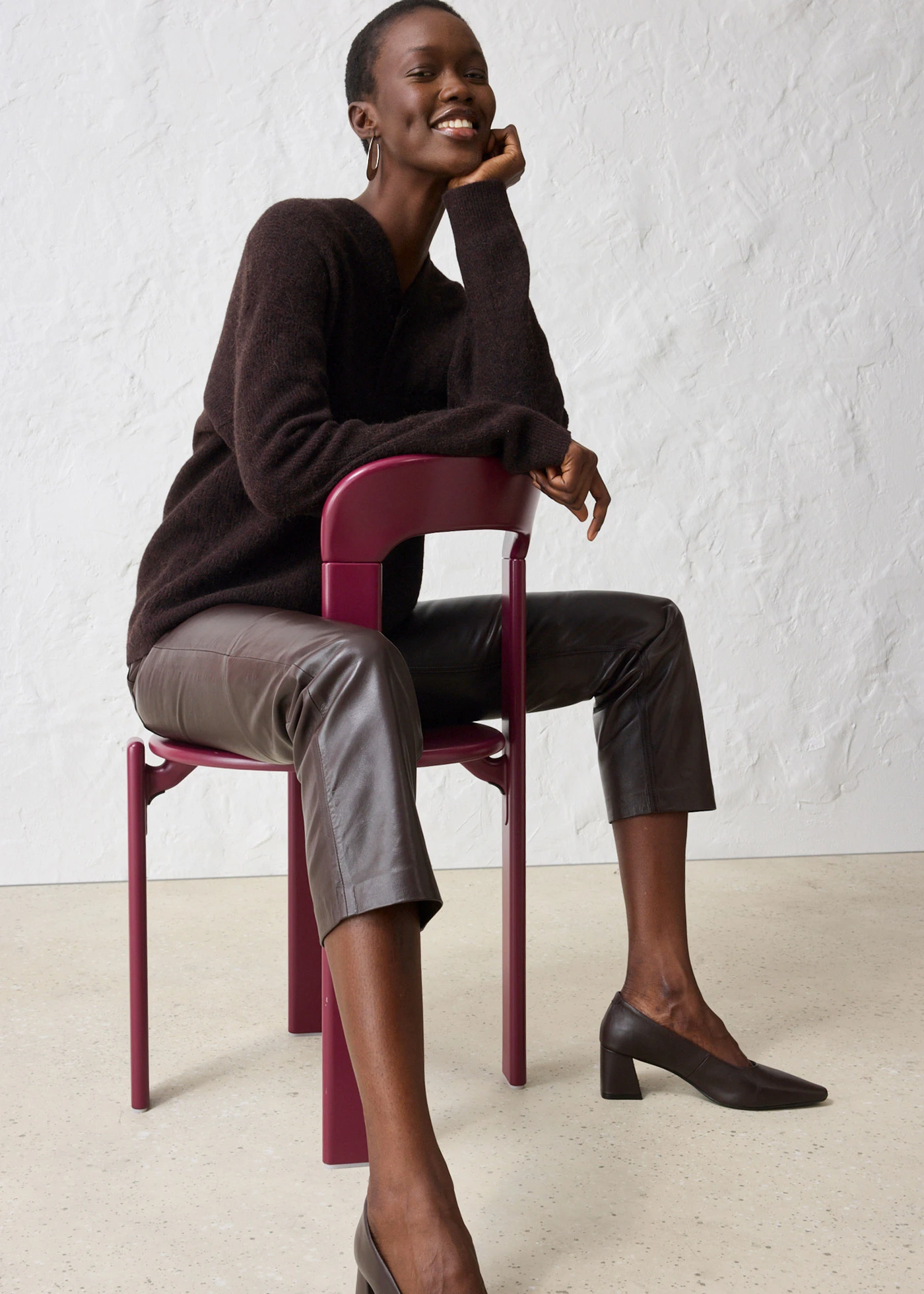 Svetr z hřejivé směsi s alpakou • tmavě hnědá • bonprix obchod