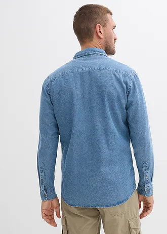 Spijkeroverhemd, lange mouw • lichtblauw denim • bonprix online shop