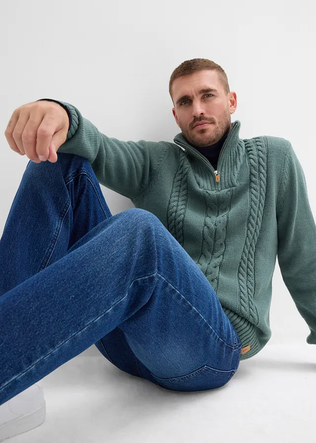 Stretch jeans, straight • donkerblauw denim • product-page.page-title-suffix