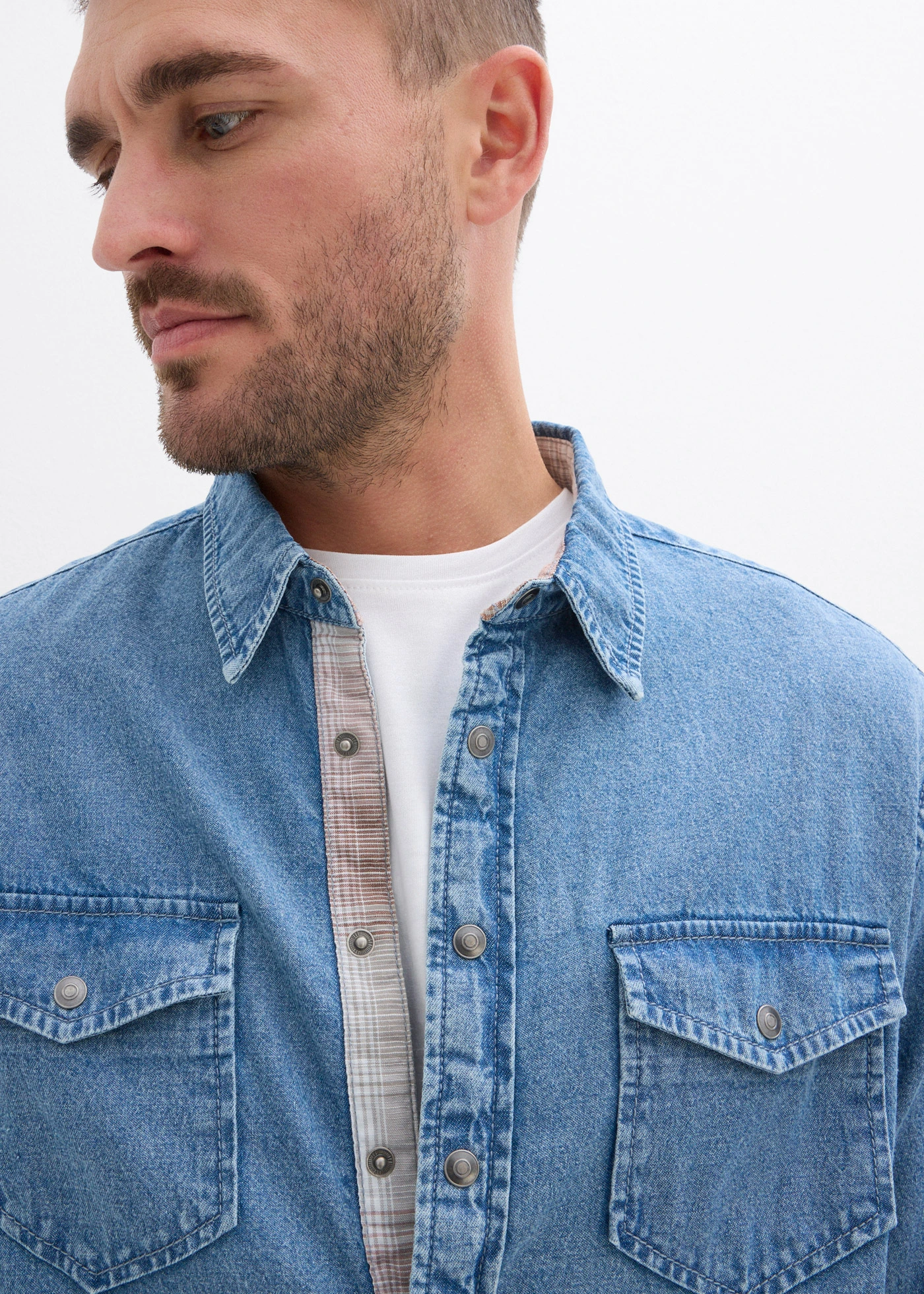 Spijkeroverhemd, lange mouw • lichtblauw denim • bonprix online shop