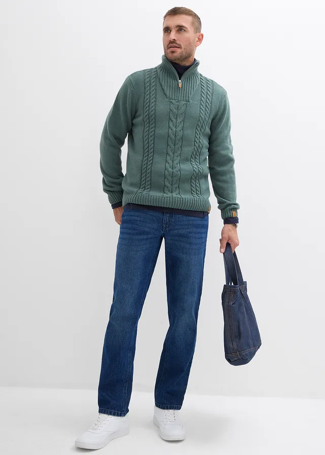 Stretch jeans, straight • donkerblauw denim • product-page.page-title-suffix