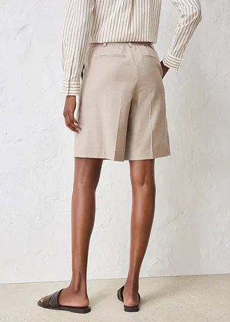 Kalhotová sukně s obsahem vlny • světle pískový melír • bonprix obchod