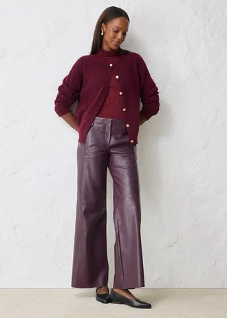 Pletený kabátek z hřejivé směsi s alpakou, barva: 