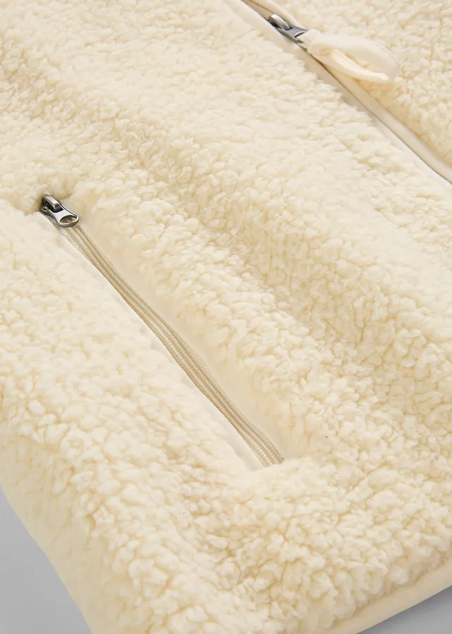 Gilet sans manches en sherpa • beige naturel • product-page.page-title-suffix