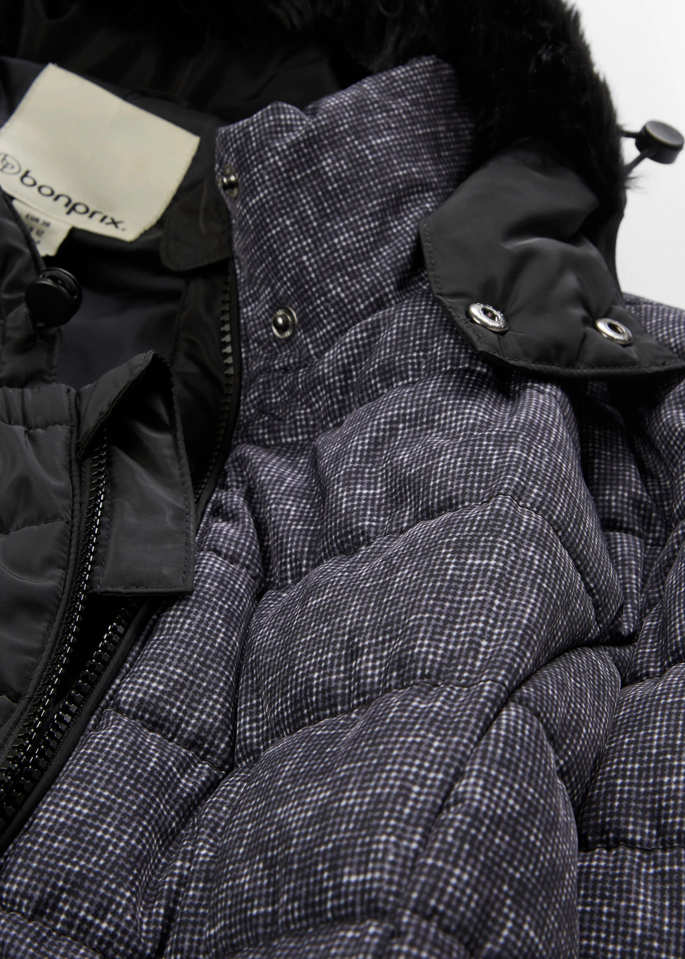 Vatovaná těhotenská/nosicí bunda 3 v 1 • černo-šedá • bonprix obchod