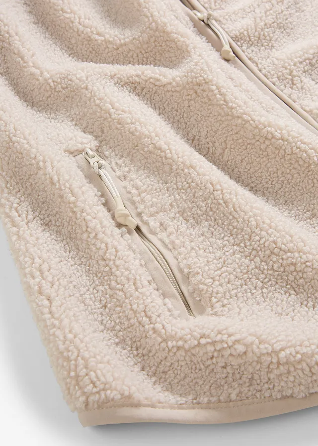 3-in-1 zachte zwangerschaps- en draagvest van teddyfleece • steengrijs • product-page.page-title-suffix