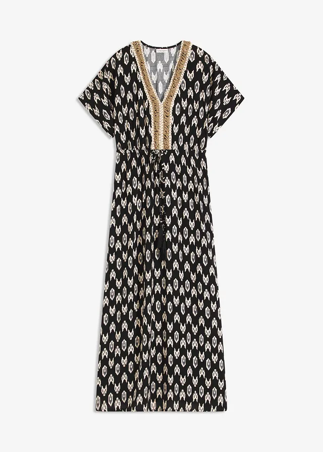 Robe longue en viscose fluide