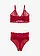 Bralette en taillestring ouvert (2-dlg. set), Kleur: avondrood