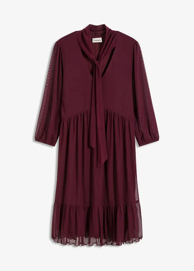 Rochie din jerse din mesh