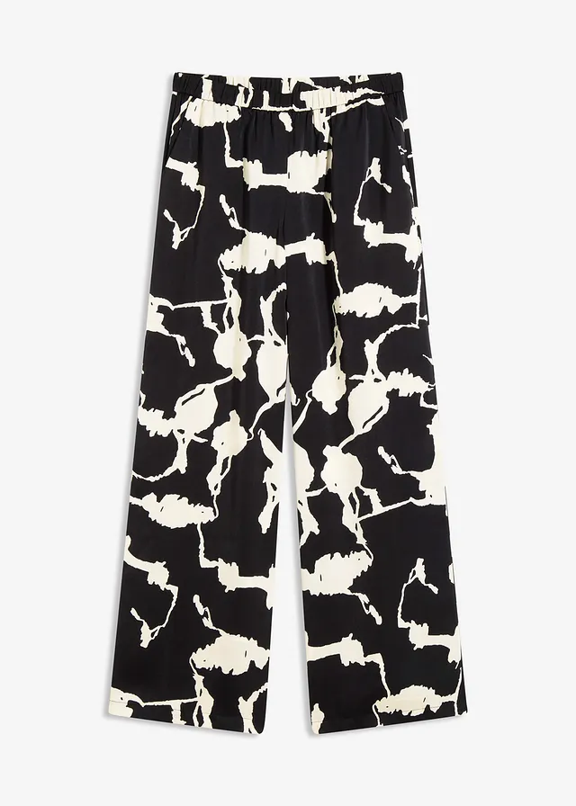 Palazzo nohavice z padavého saténu