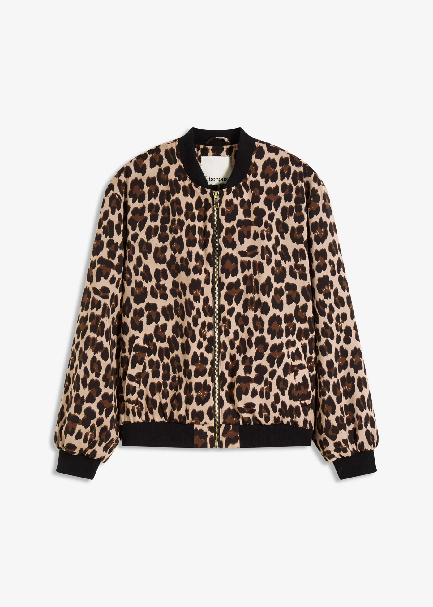 Blouson en satin fluide • marron léopard • Boutique bonprix