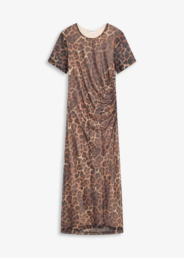 Rochie midi din mesh soft