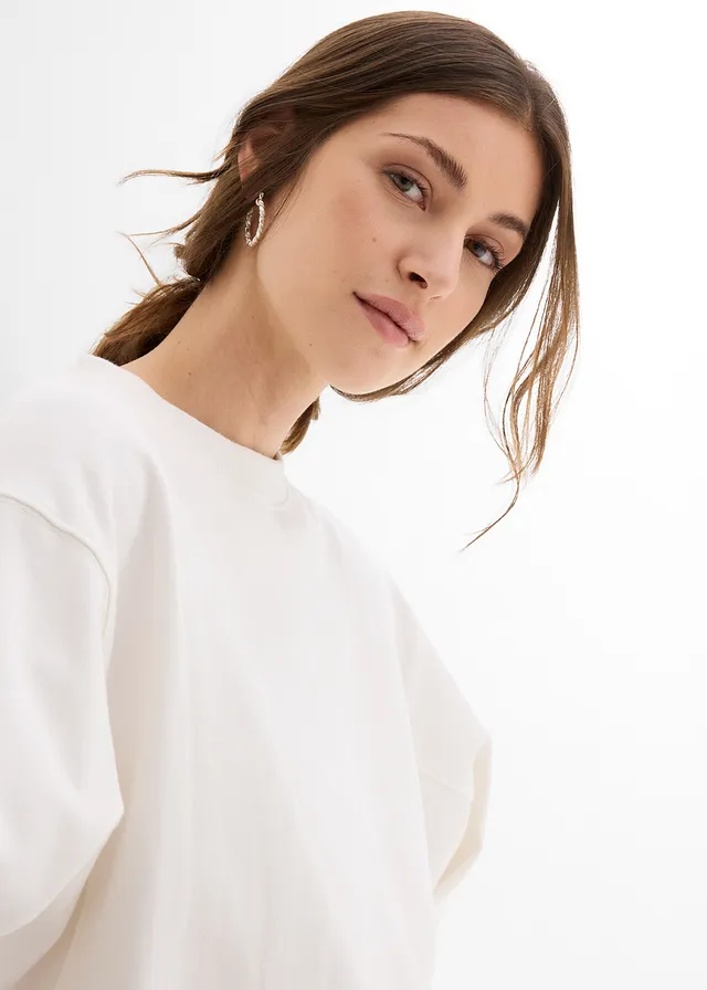 Sweat oversize 100% coton • écru • product-page.page-title-suffix