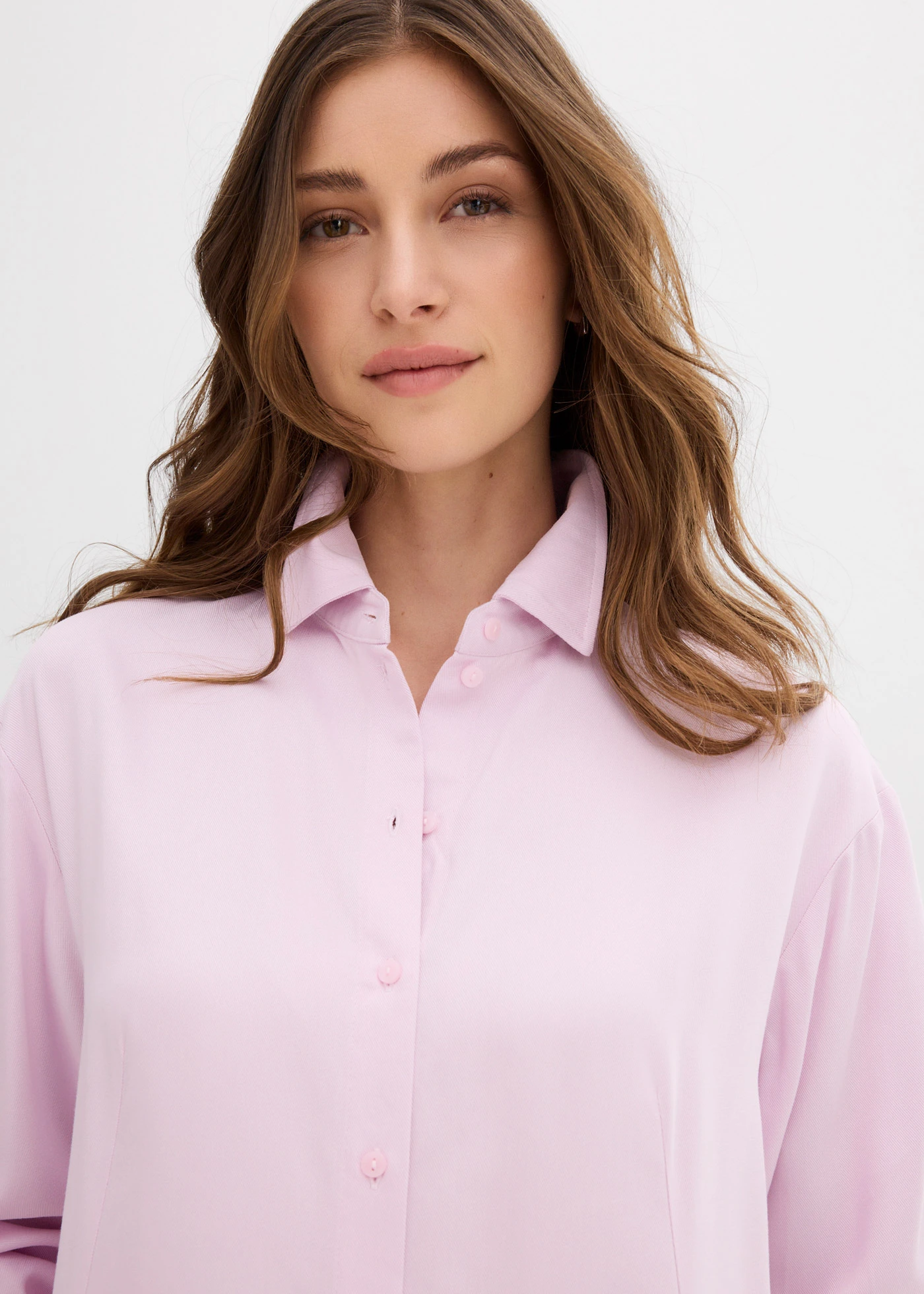 Košilová halenka z měkké viskózy • pudrově šeříková • bonprix obchod