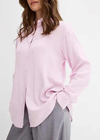 Košilová halenka z měkké viskózy • pudrově šeříková • bonprix obchod