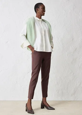 Halenka s podílem hedvábí • přírodní bílá • bonprix obchod