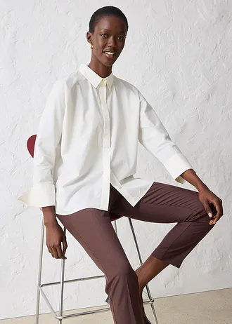 Halenka s podílem hedvábí • přírodní bílá • bonprix obchod