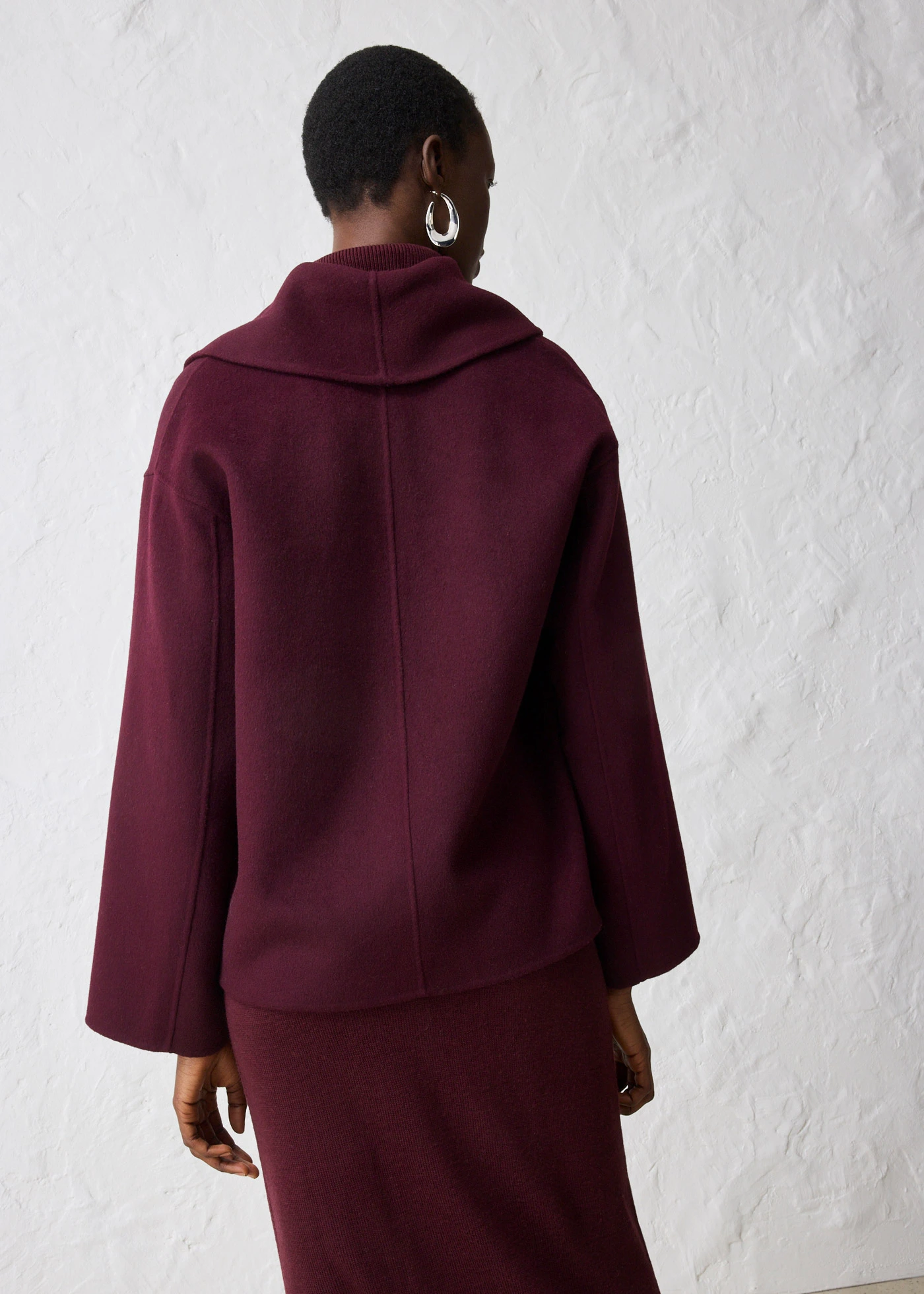 Veste en laine majoritaire • bordeaux • Boutique bonprix