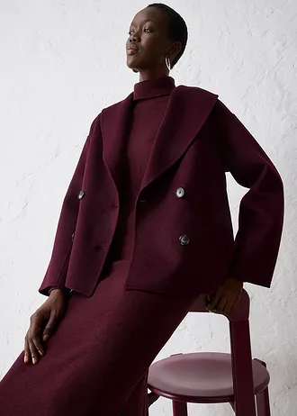 Veste douce et oversize • bordeaux • Boutique bonprix