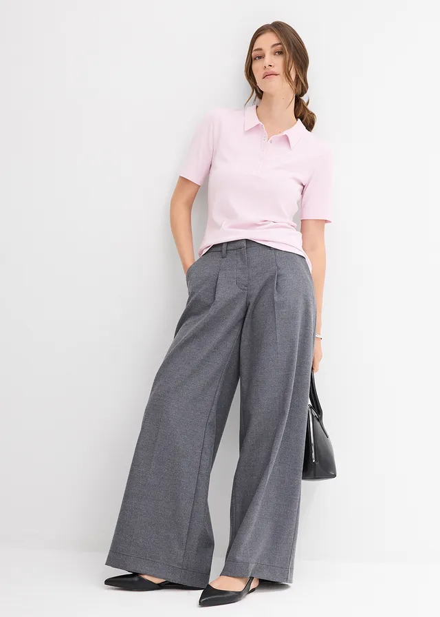 Polo en viscose extensible • mauve poudré • product-page.page-title-suffix
