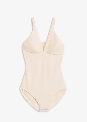 Stahovací body, lehký tvarující efekt • pudrová • bonprix obchod