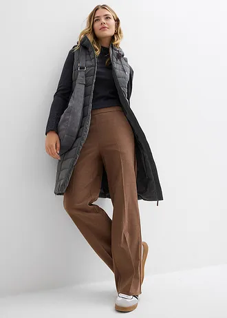 Gilet long sans manches matelassé • anthracite • Boutique bonprix