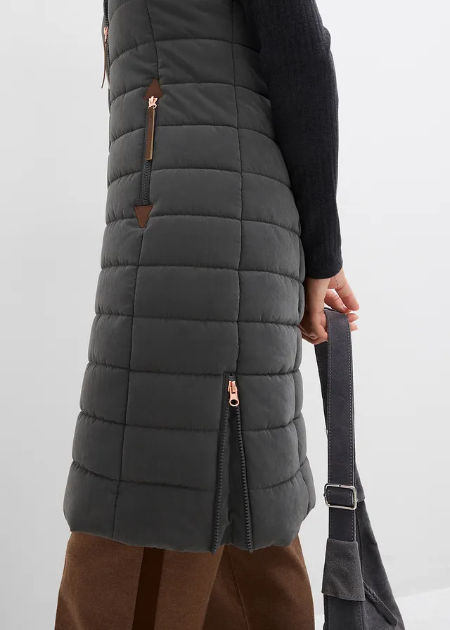 Lange bodywarmer • antraciet • product-page.page-title-suffix
