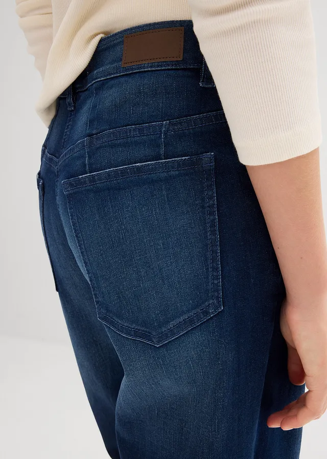 Barrel jeans mid waist • blauw denim used • product-page.page-title-suffix