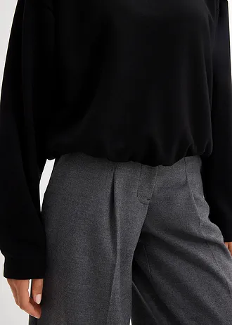 Mikina s kapucí, z mírně lesklé viskózové směsi • černá • bonprix obchod