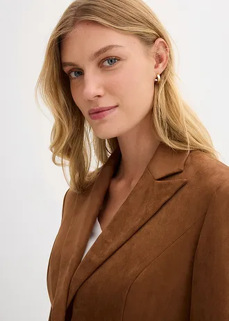 Blazer en suédine • toffee • Boutique bonprix