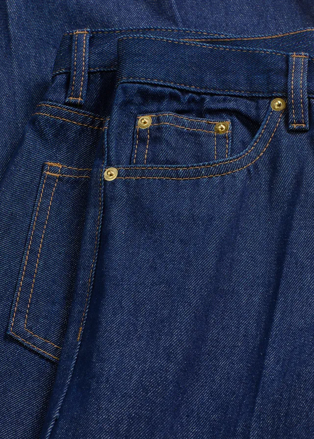 Wide leg jeans mid waist • diepblauw denim ongewassen • product-page.page-title-suffix