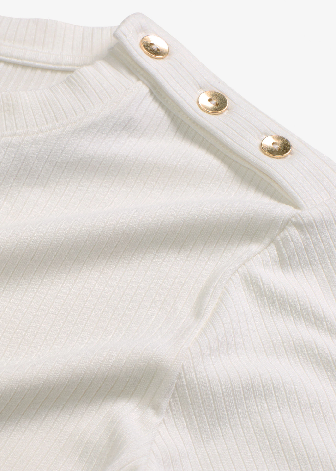 Žebrované triko z měkké viskózové směsi • přírodní bílá • bonprix obchod