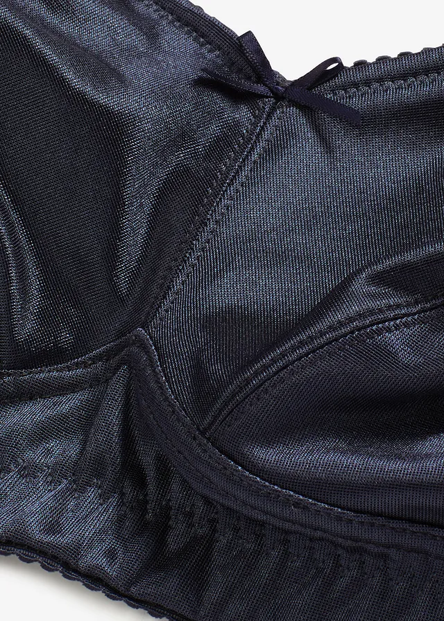 Soutien-gorge grand maintien sans armatures en polyamide brillant, bretelles rembourrées • bleu foncé • product-page.page-title-suffix