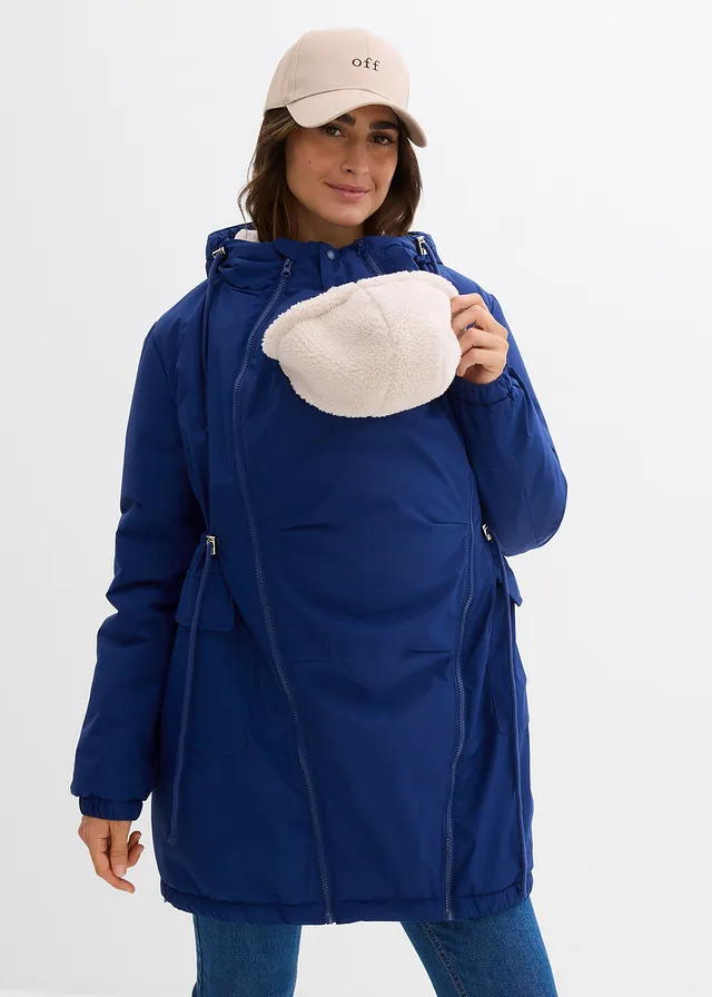 Warm, gevoerde zwangerschaps- en babyparka