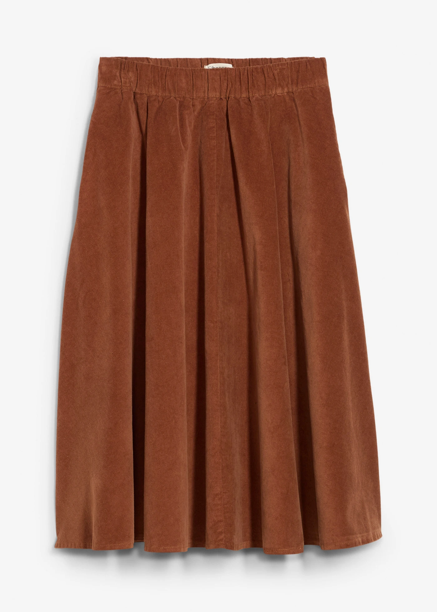 Corduroy rok van een katoenmix • baksteenbruin • bonprix online shop