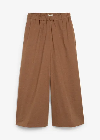 Culotte in wollook, Kleur: pimentbruin gemêleerd