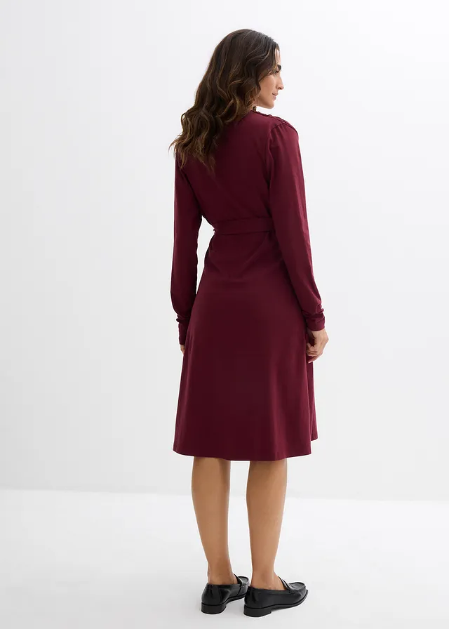 Robe fluide pour la grossesse et l’allaitement • bordeaux • product-page.page-title-suffix