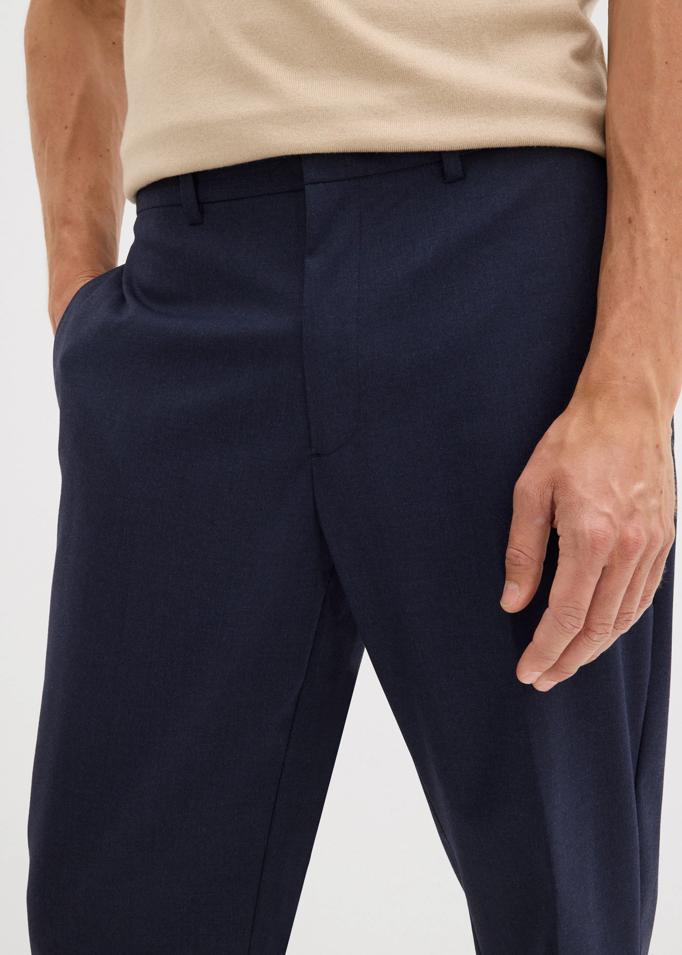 Oblekové kalhoty, Relaxed Fit • tmavě modrý melír • bonprix obchod