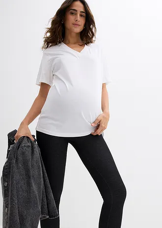 Hřejivé těhotenské legíny • černá • bonprix obchod