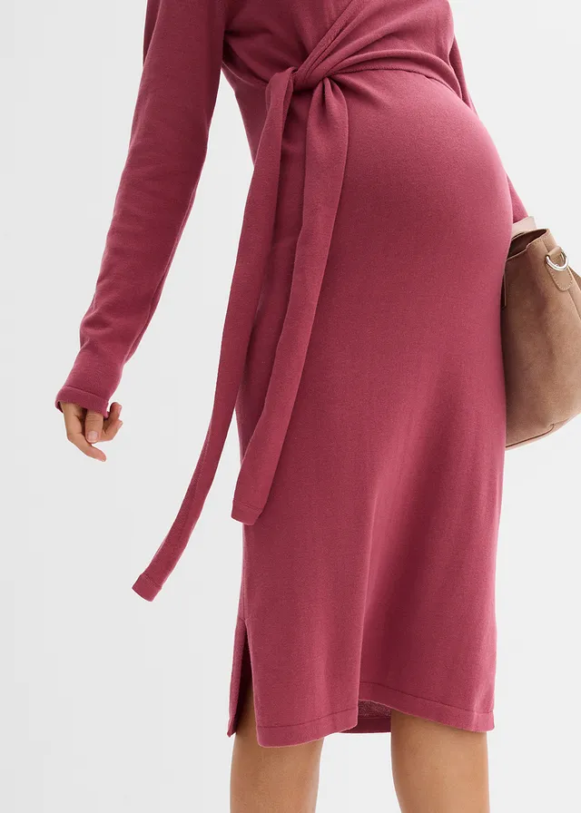 Robe portefeuille de grossesse et d’allaitement 100% coton • myrtille • product-page.page-title-suffix